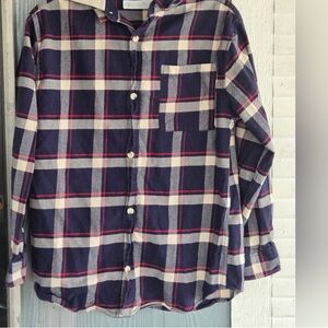 Plaid Hooded Flannel Shirt